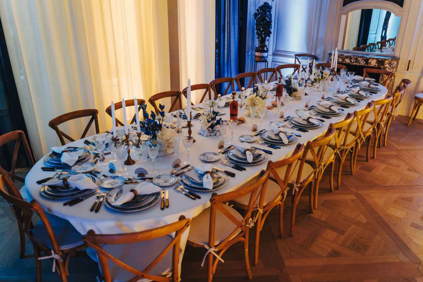 Our dinner table in Paris