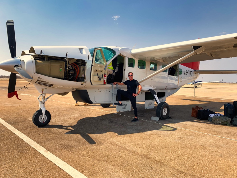 Puddle Jumper to Nxamaseri Island Lodge On The Okavango Delta