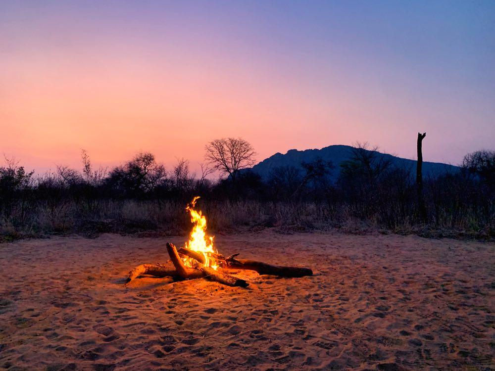 Campfire in the Desert