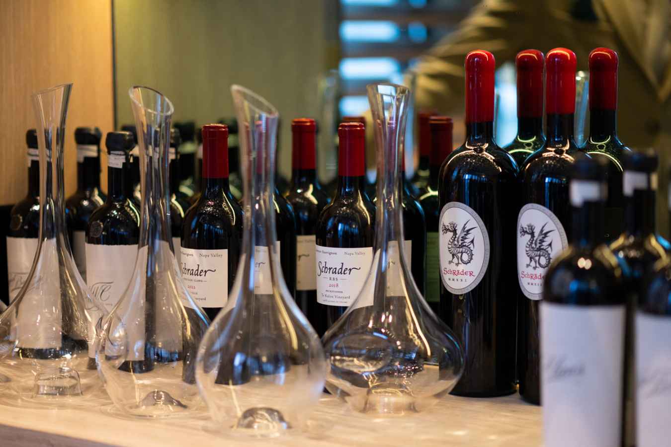A selection of the Schrader wines I sampled.