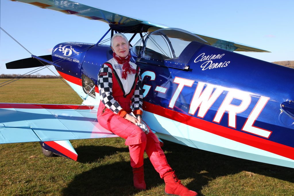 Corinne Dennis, former aerobatic flyer