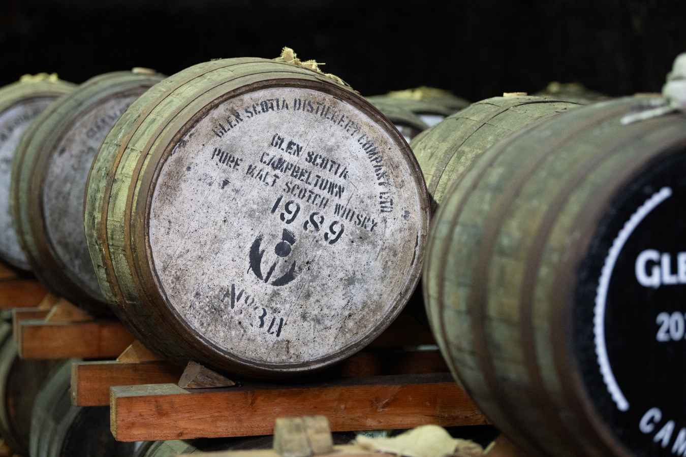 Barrels inside the warehouse