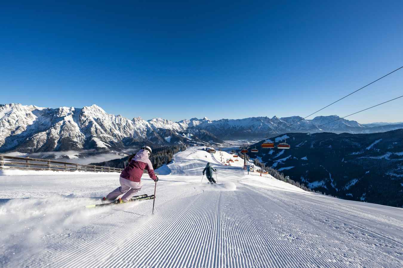 skiing
