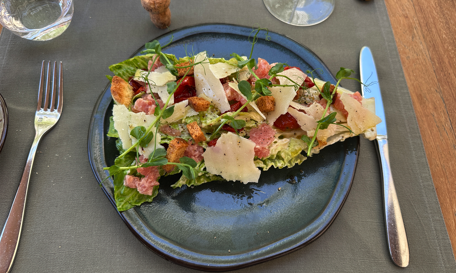 Tuna Tartare Caesar Salad