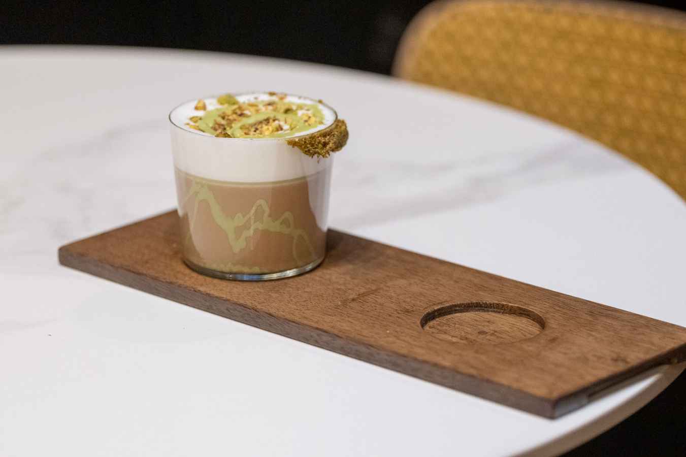 The pistachio latte