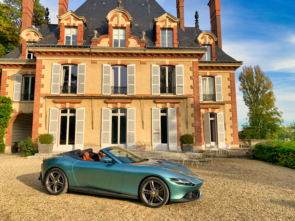 Ferrari Roma Spider Tour Review: Château de Montmélian