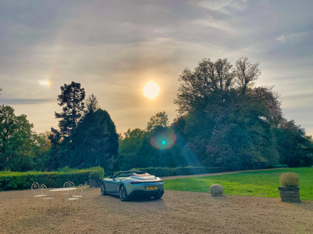 Ferrari Roma Spider Tour Review: Château de Montmélian