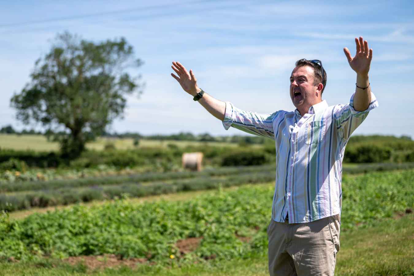 Tom sharing his passion for their gin