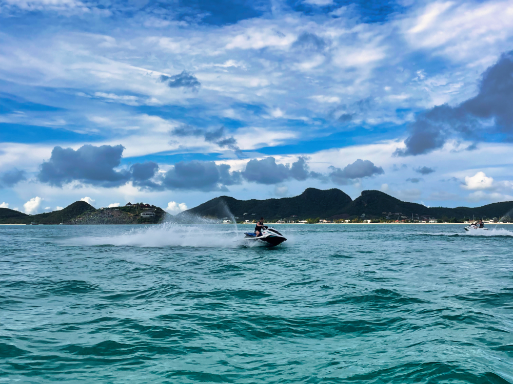 Real Paradise Antigua Jet Ski Safari Hawksbill Bay