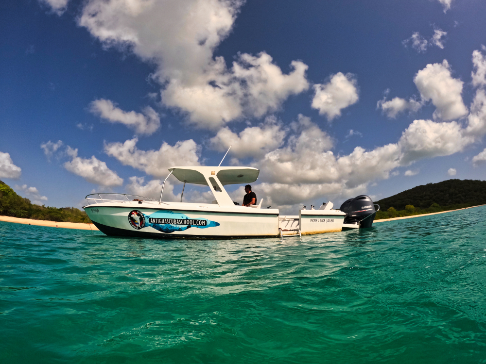 Antigua Scuba School Boat