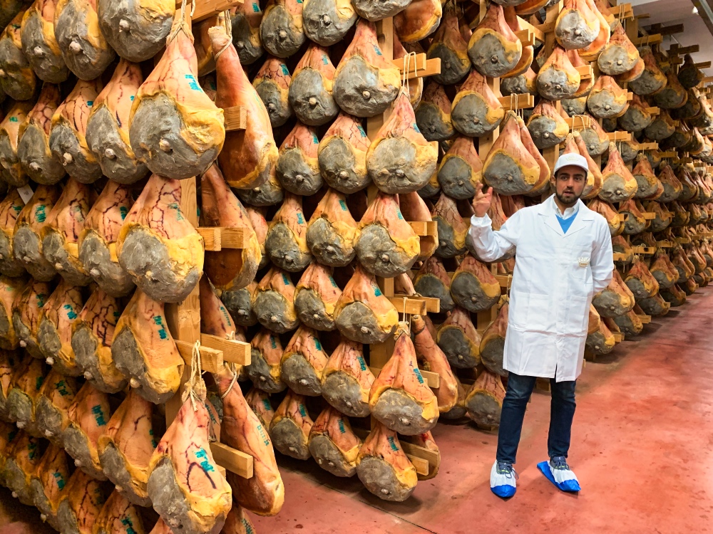 Prosciutto Factory In Langhirano