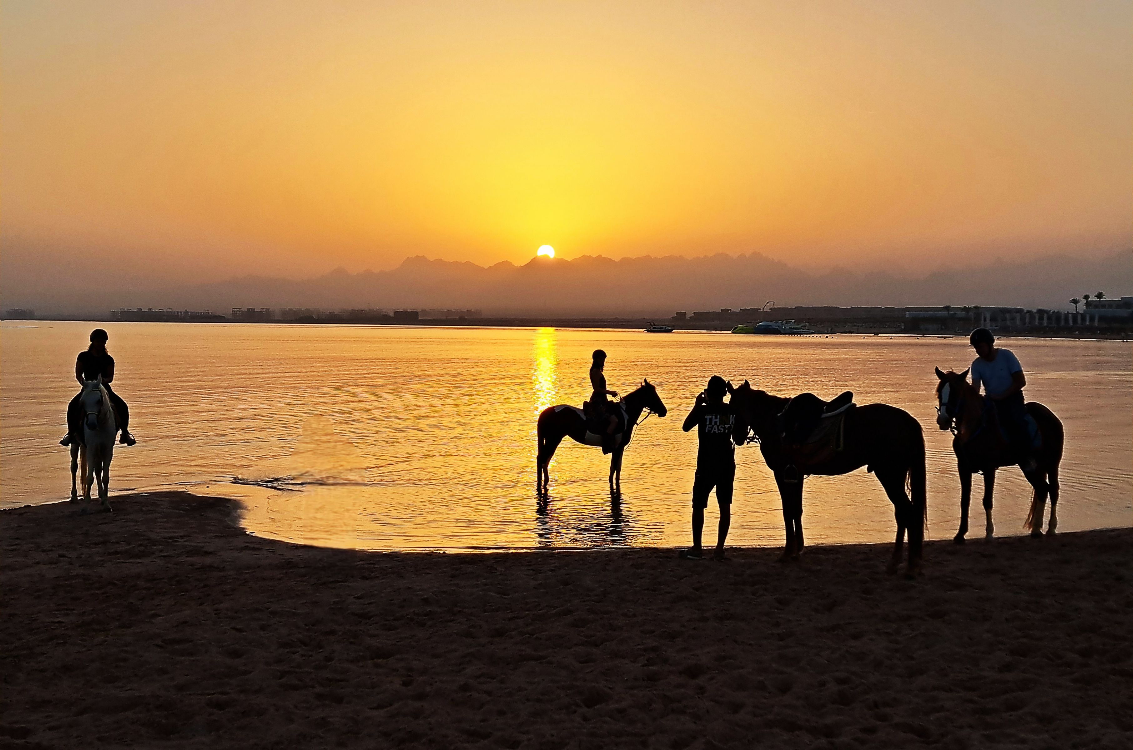 Sunset on horseback