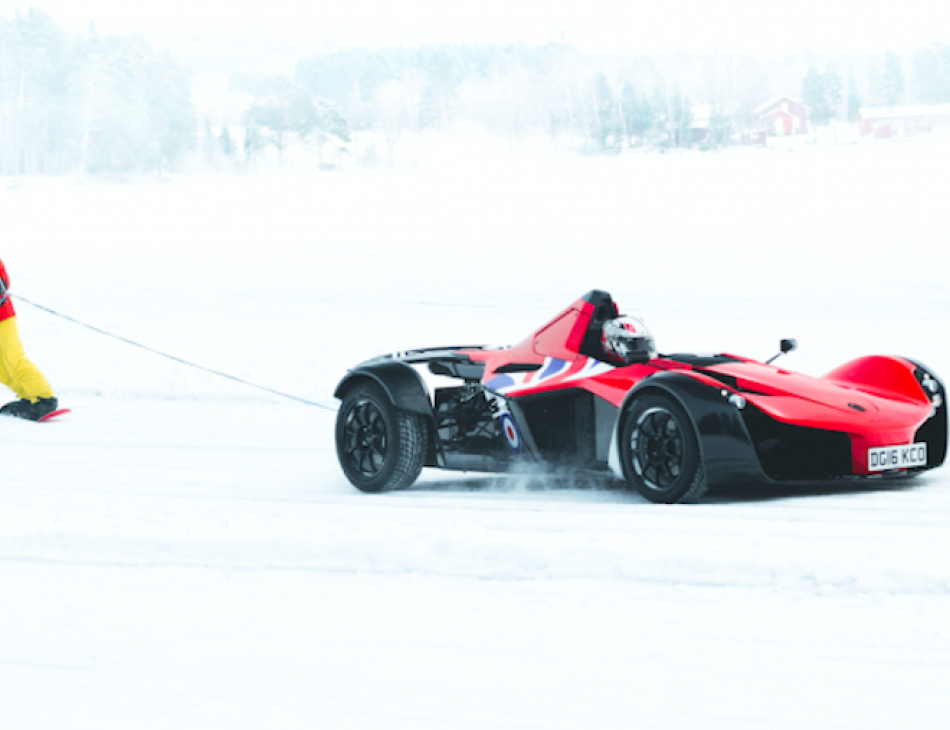 BAC Mono Ice Driving In Sweden