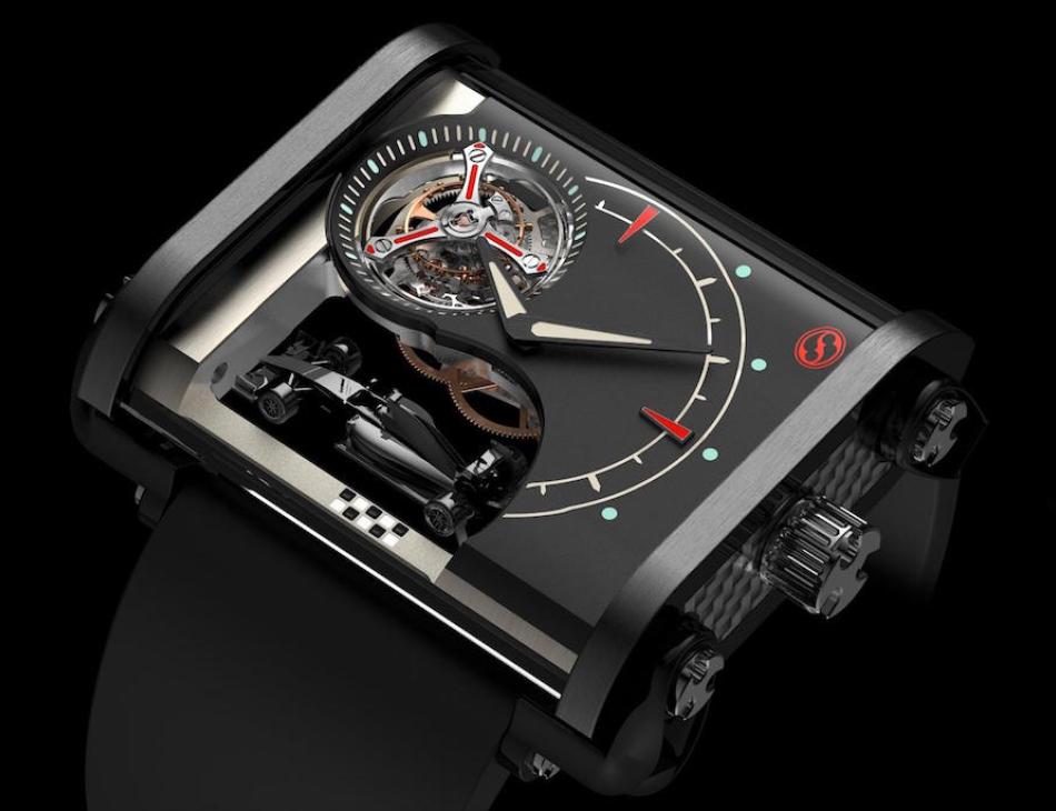 Ollivier Saveo Luxury Flying Tourbillon Racer Watch