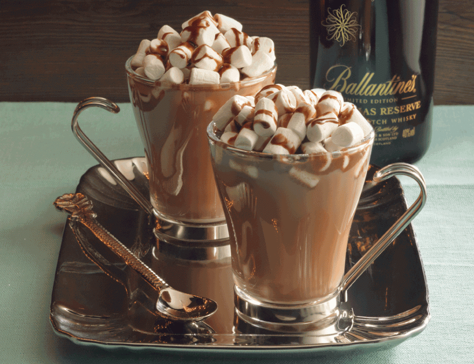 Spiced Hot Chocolate Whisky Cocktail