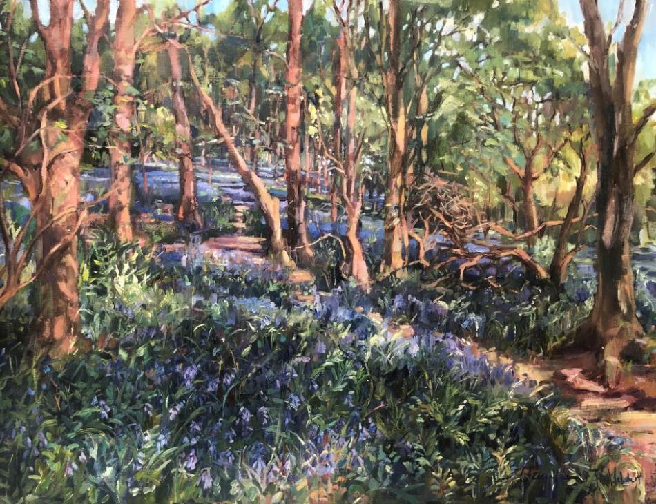 Bluebell Woods, oil on linen, 53 x 42cm