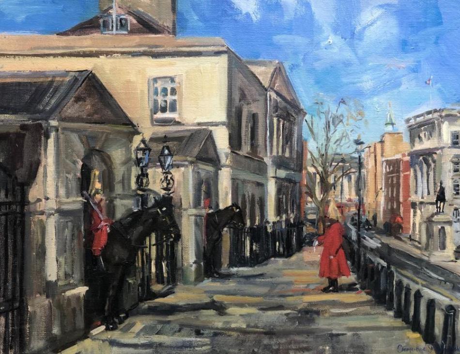 Life Guards at St James Palace, 29. 7 x 42cm