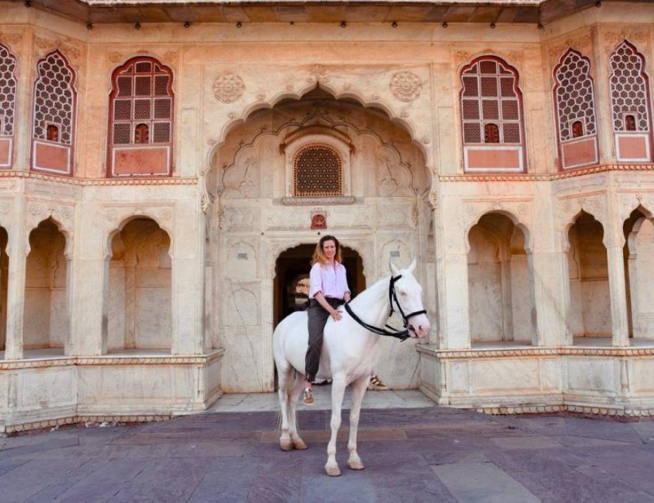 Madeleine Bunbury at The City Palace, Jaipur