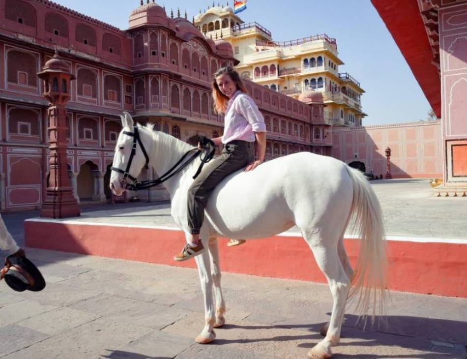 Madeleine Bunbury at The City Palace, Jaipur