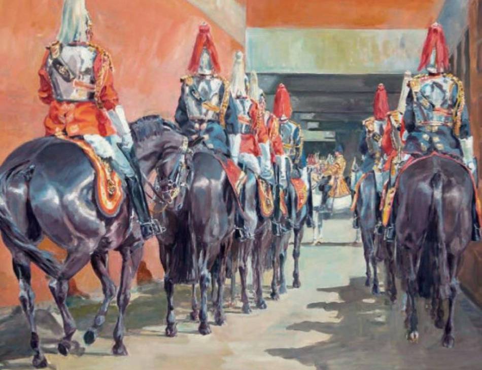 The Sovereign's Escort, Oil on Canvas