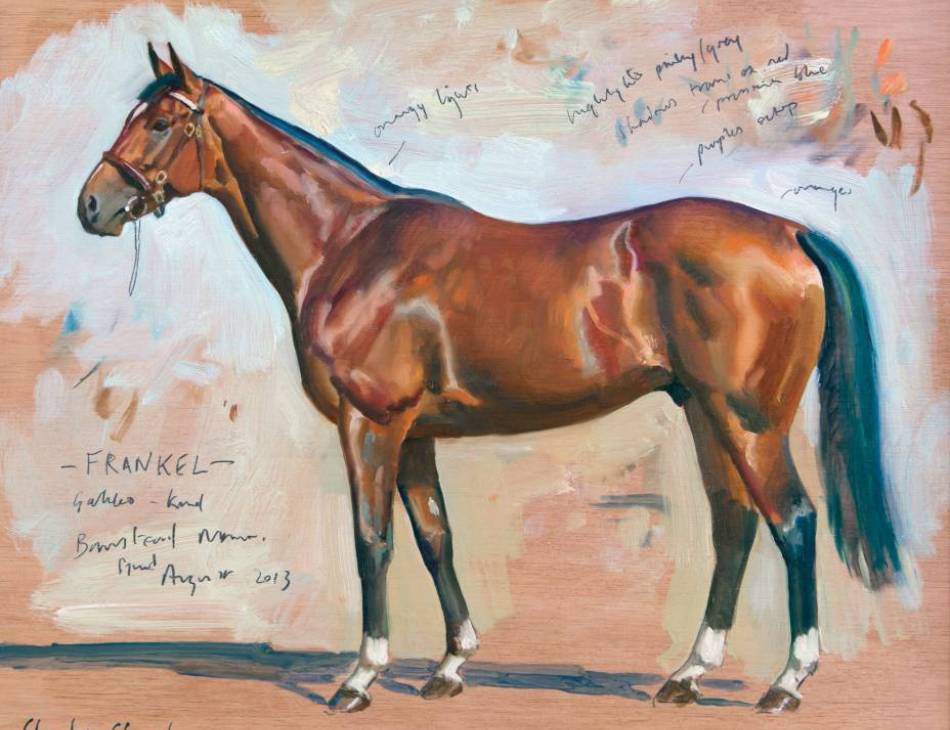 Study of Frankel, Oil on Panel, Charles Church