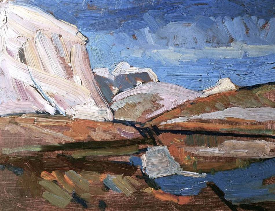Vernadsky Station, Oil on Board, Christopher Baker