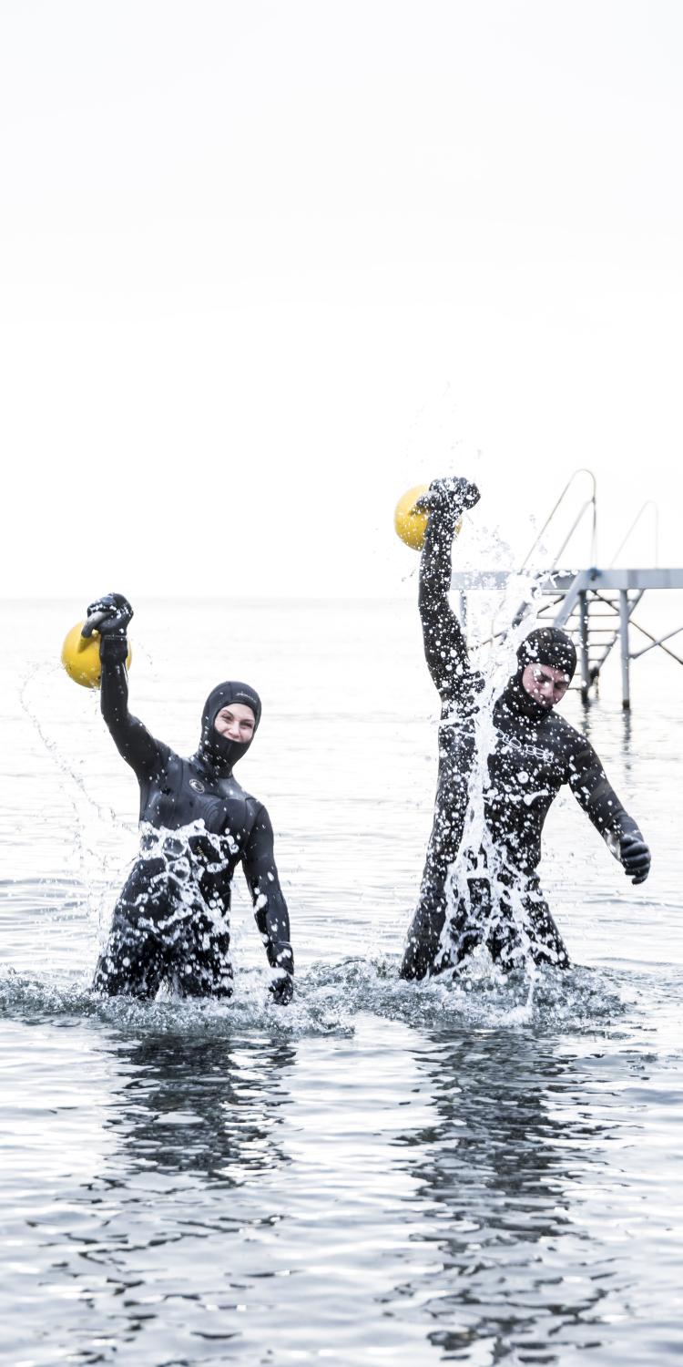 Water workout with Thomas Rode