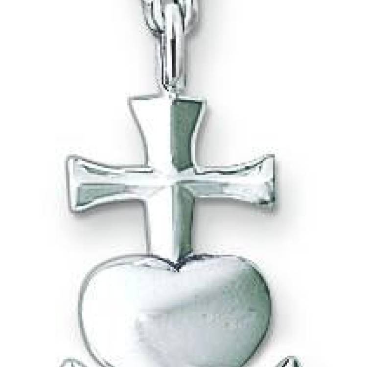 Thomas Sabo Charm Club Sterling Silver Love Hope Faith Charm - Silver