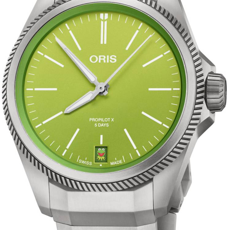 Oris Watch ProPilot x Kermit Edition
