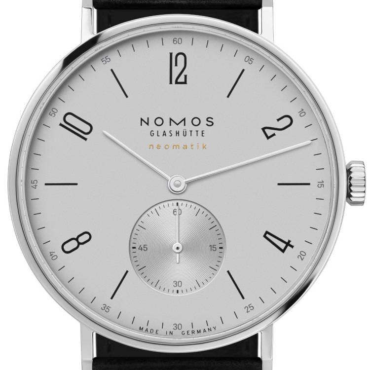 Nomos Glashutte Watch Tangente Neomatik 39 Platinum Grey Sapphire Crystal - Silver