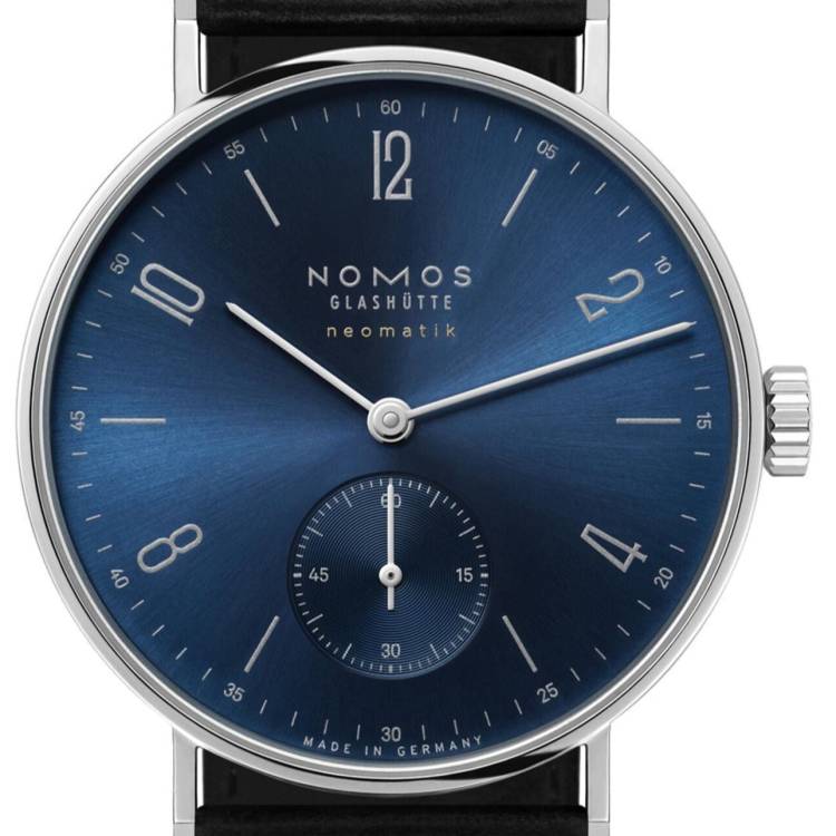 Nomos Glashutte Watch Tangente Neomatik 39 Blue Gold Sapphire Crystal