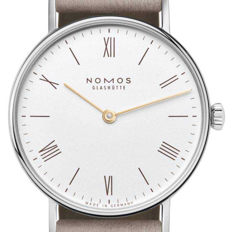 Nomos Glashutte Watch Ludwig 33 Duo Sapphire Crystal - White