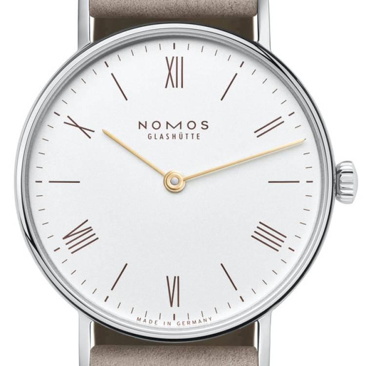 Nomos Glashutte Watch Ludwig 33 Duo Steel Back - White