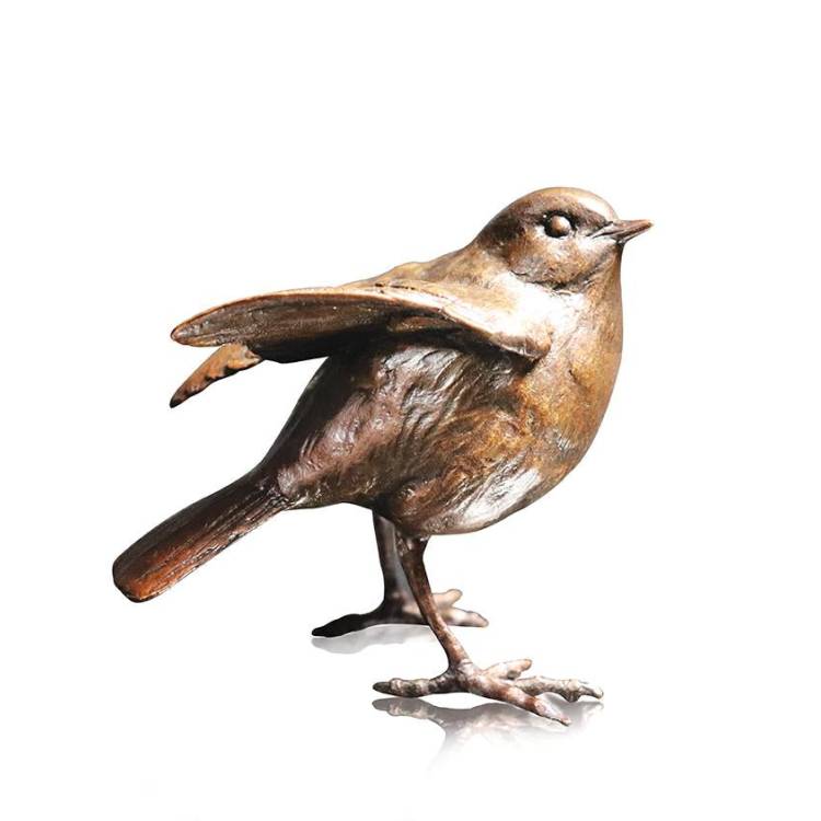 Art In Bronze Robin Standing Figurine