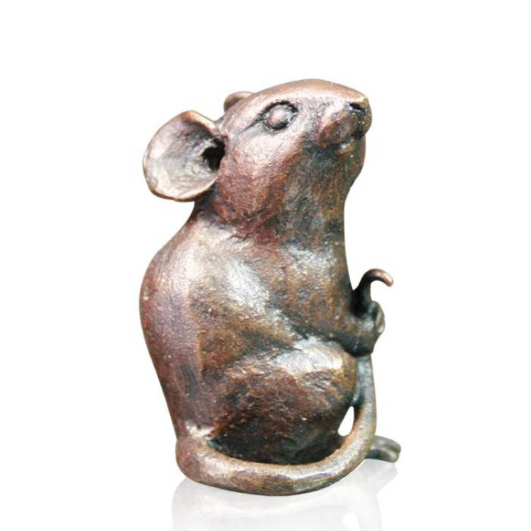 Art In Bronze Little Mouse Figurine