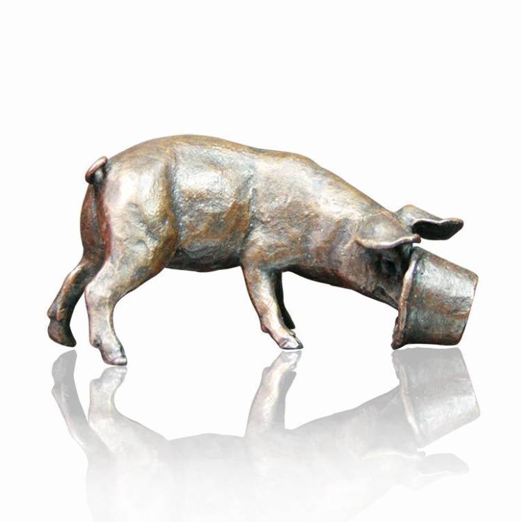 Art In Bronze Little Pig Figurine