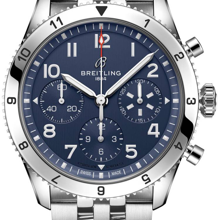 Breitling Watch Classic AVI Chronograph 42 Vought F4U Corsair Bracelet