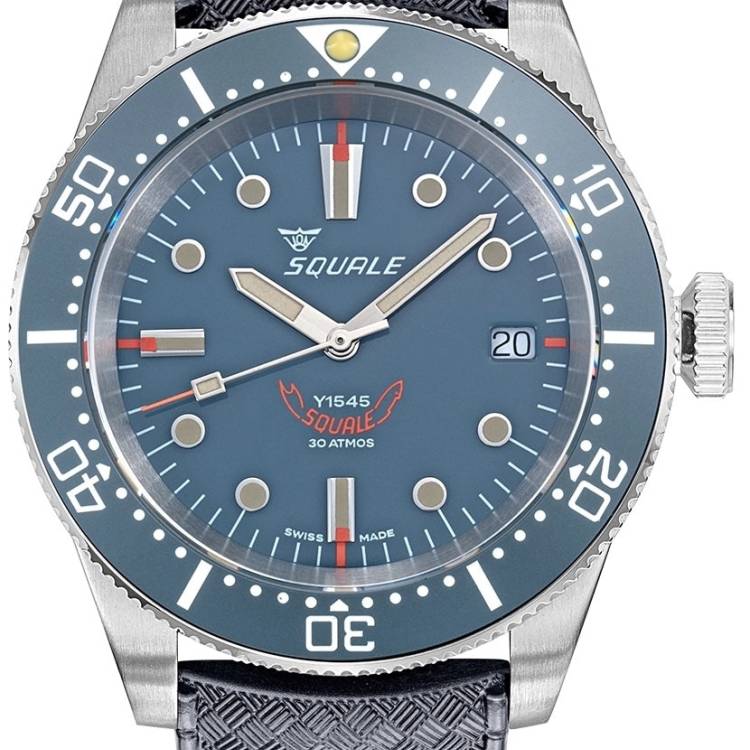 Squale Watch 1545 Grey Rubber