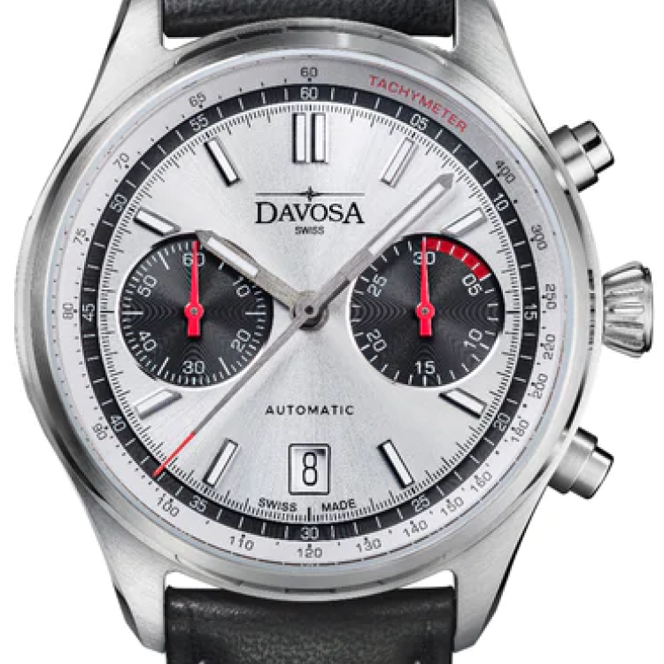 Davosa Watch Newton Pilot Rally Chronograph Silver Limited Edition