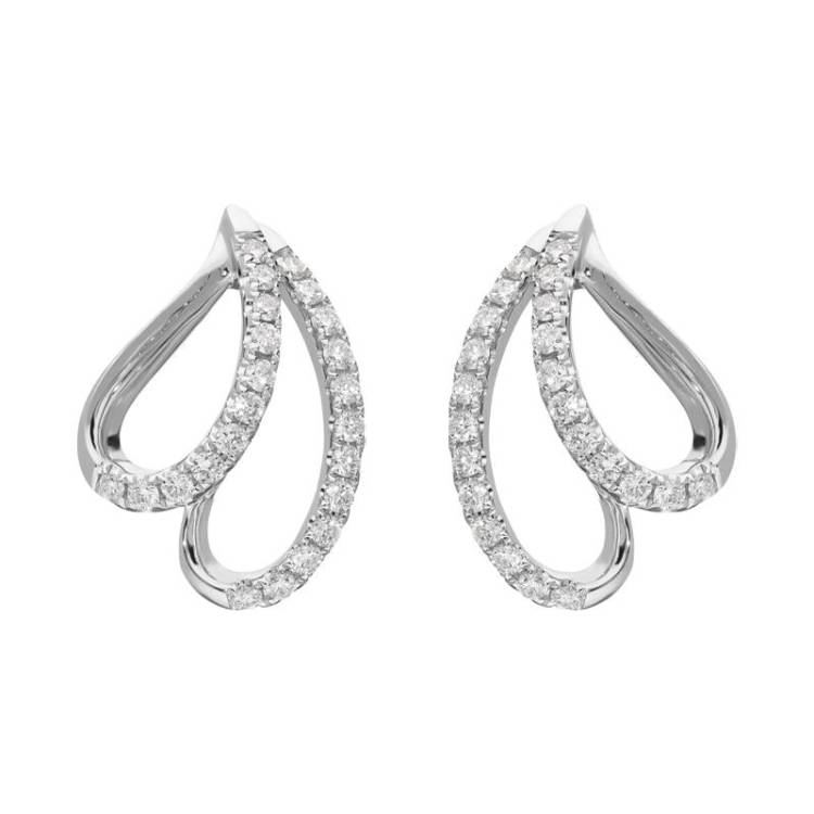 18ct White Gold 0.33ct Diamond Stud Earrings
