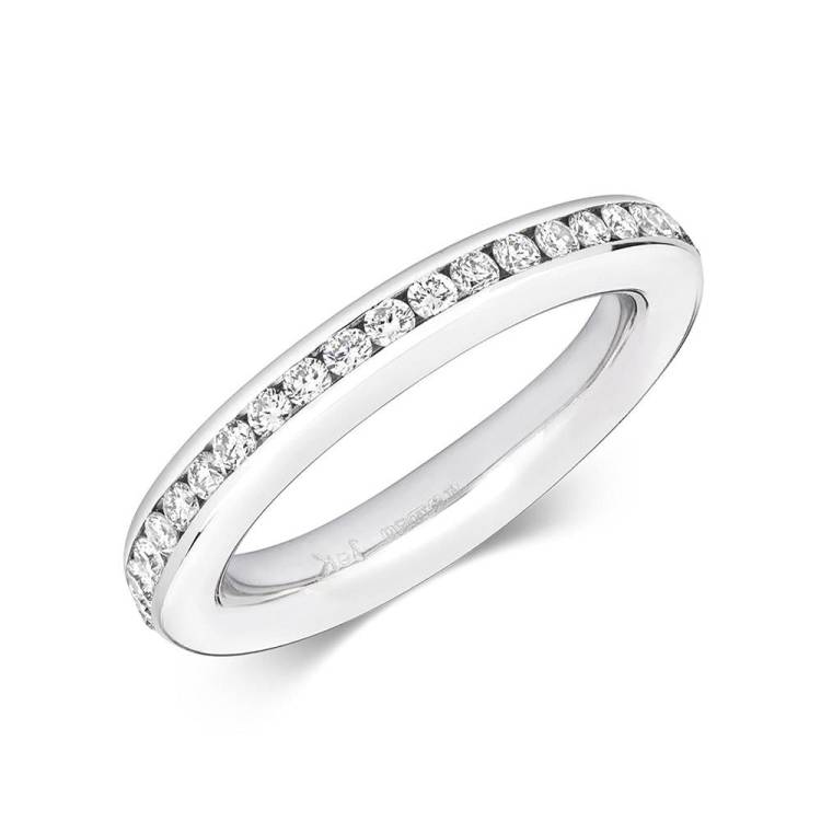 18ct White Gold 1.00ct Diamond Brilliant Cut Eternity Ring - J.5
