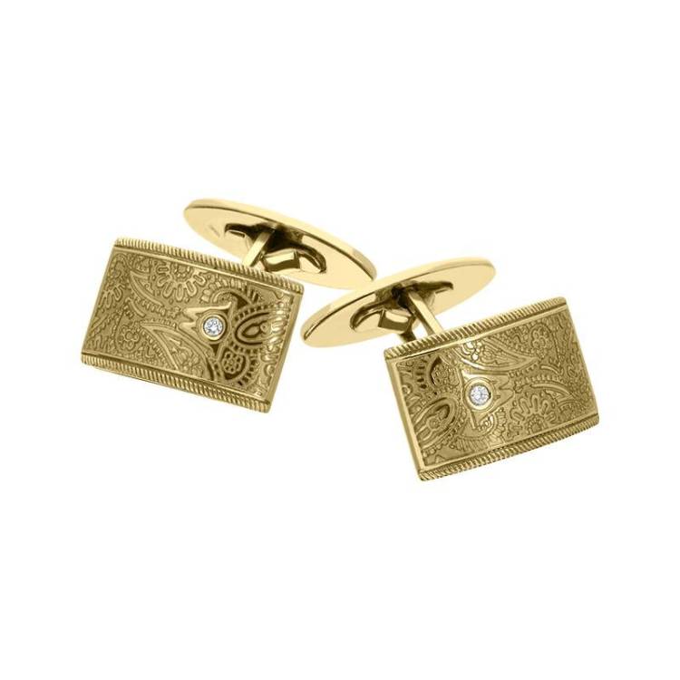 Wellendorff 18ct Yellow Gold Diamond Cufflinks