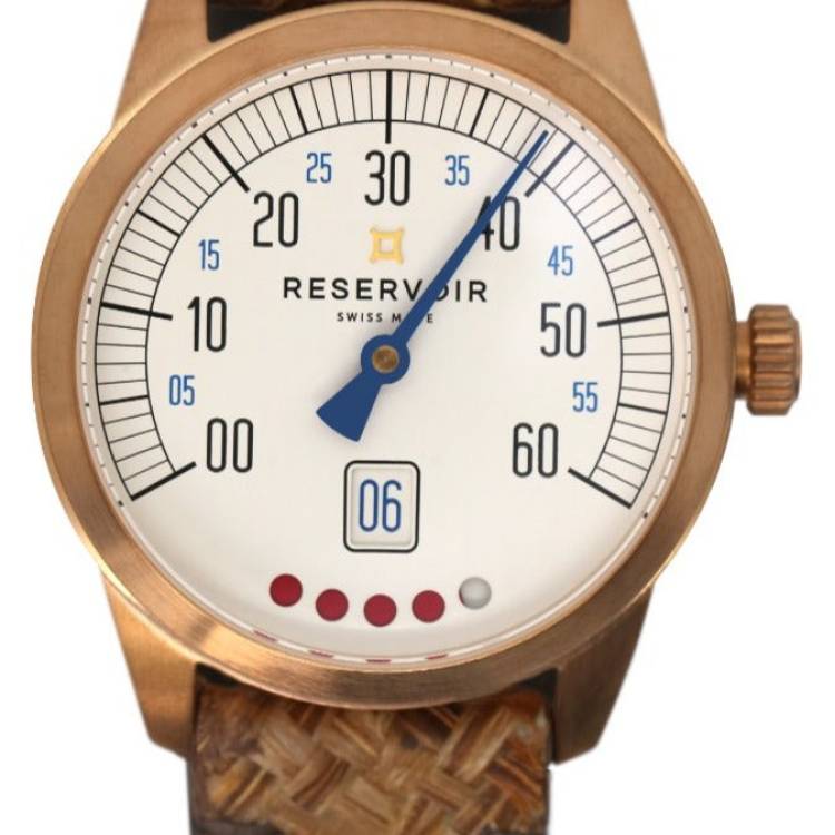 Reservoir Watch Tiefenmesser Bronze Plume Bracelet - White