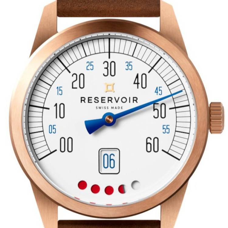 Reservoir Watch Tiefenmesser Bronze - White