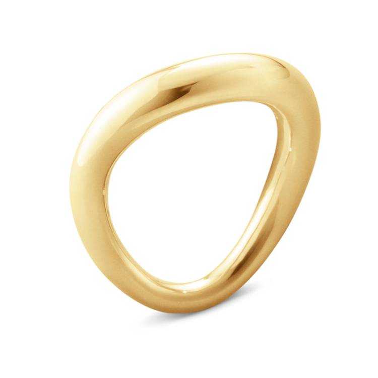 Georg Jensen Offspring 18ct Yellow Gold Large Ring - Size 2 (50 - 51)