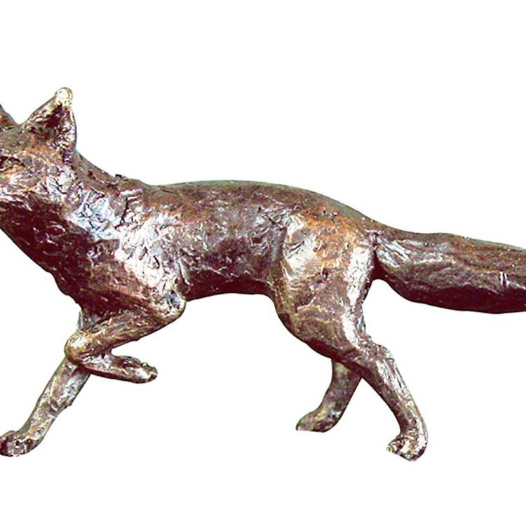 Art In Bronze Fox Running Figurine