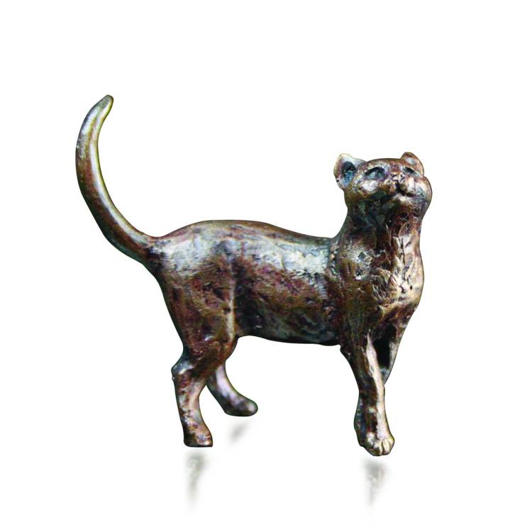 Art In Bronze Cat Standing Figurine