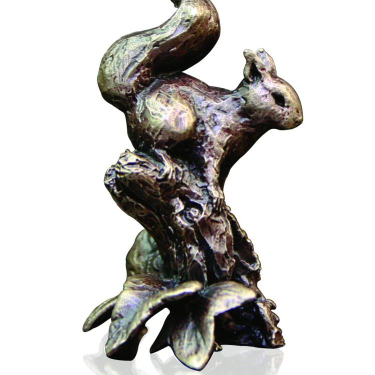 Art In Bronze Red Squirrel Figurine