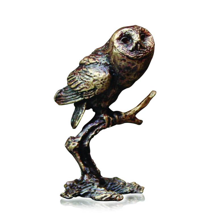 Art In Bronze Tawny Owl Figurine