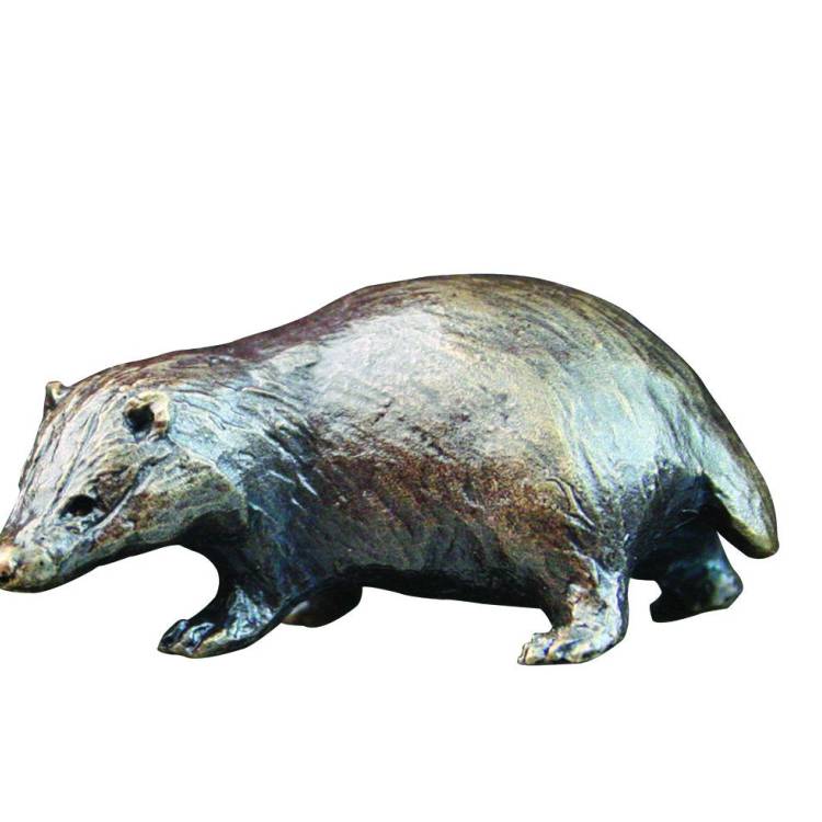 Art In Bronze Badger Figurine